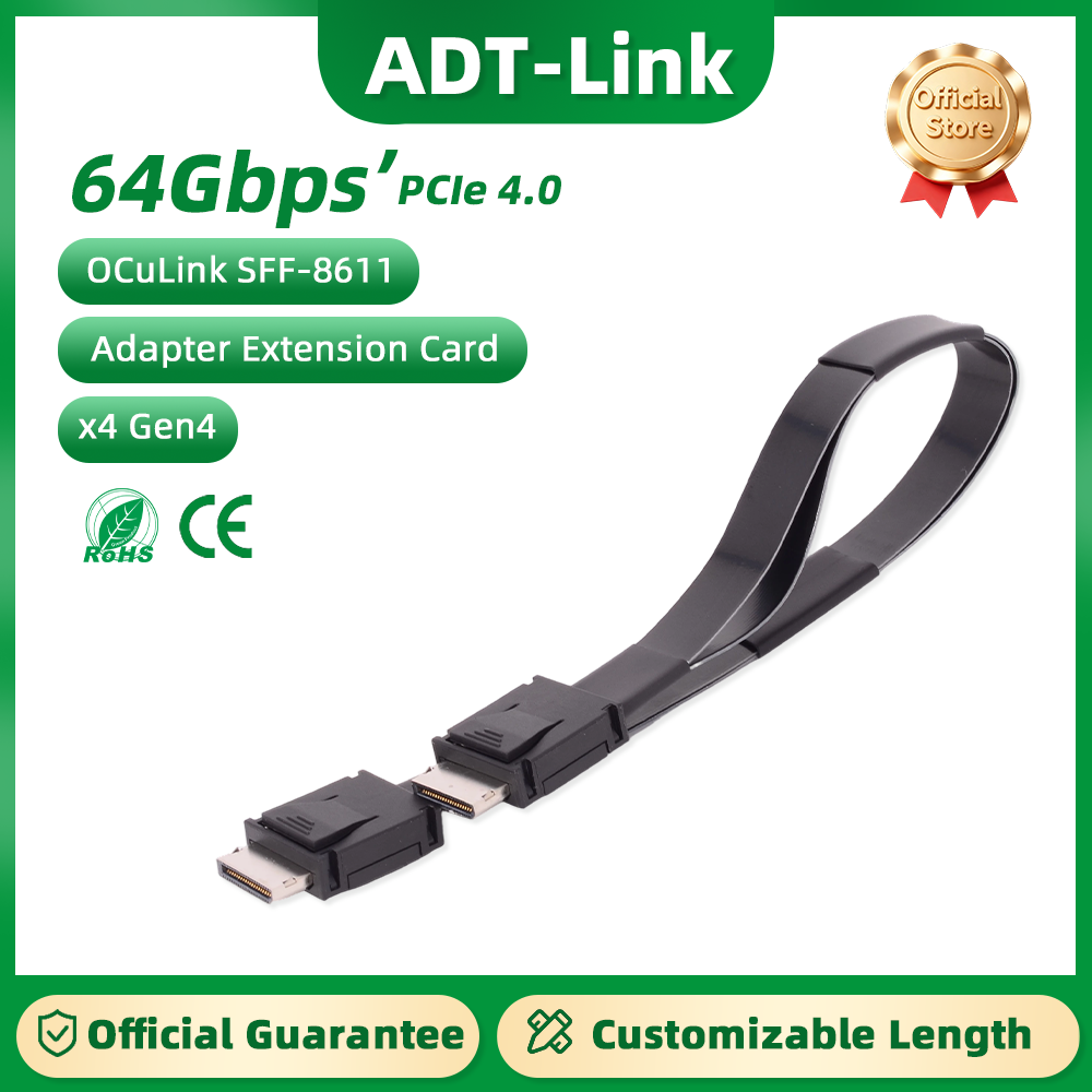 ADT-Link  PCI-E 4.0 X4 SFF-861 - đánh giá và giá External Gpu Dock Pcie 4.0 Oculink