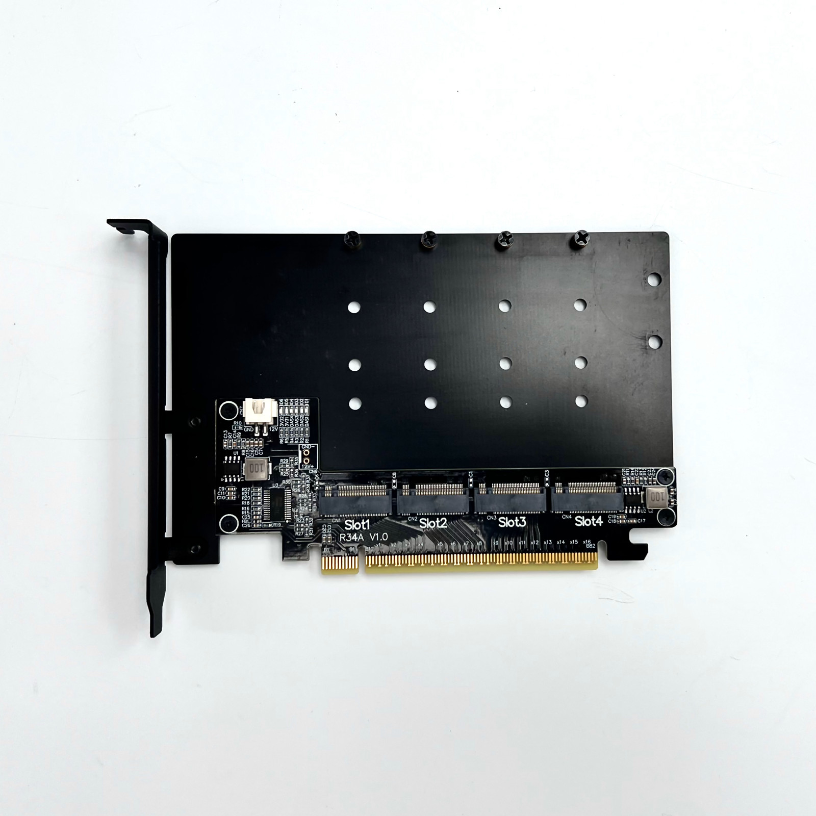 PCIe 5.0 x16 to Quad M.2 NVMe  - đánh giá và giá Quad M.2 Nvme Pcie Bifurcation Card