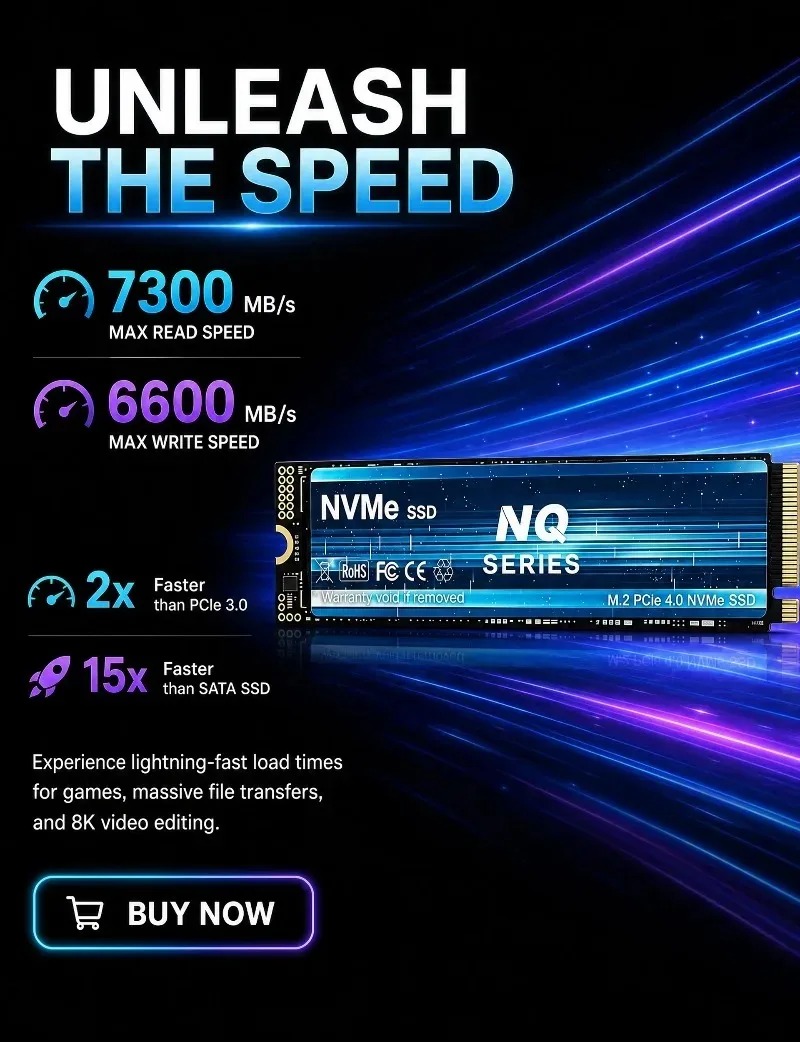 NQ 2TB 4TB PCIe 4.0 NVMe M.2 S - đánh giá và giá M.2 Nvme 4Tb Pcie 4.0 Ssd